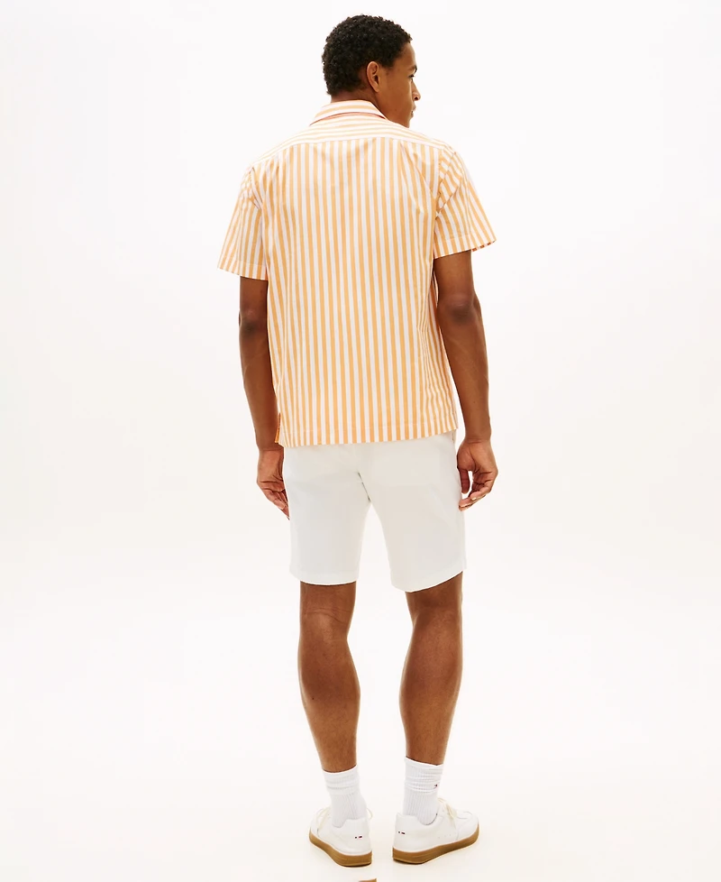 Tommy Hilfiger Men's Papertouch Striped Short-Sleeve Shirt