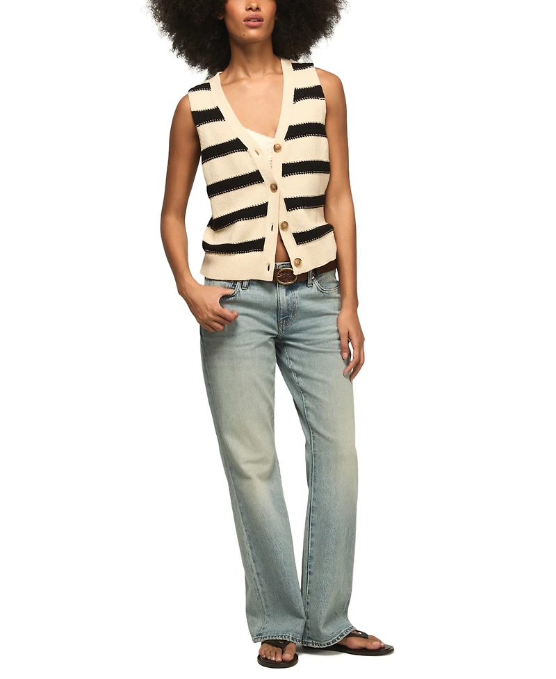 Lucky Brand Women's Sleeveless V-Neck Sweater Vest