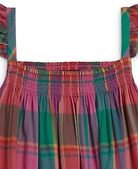 Polo Ralph Lauren Girls' 7-16 Plaid Cotton Madras Dress