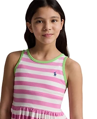 Polo Ralph Lauren Girls' 7-16 Striped Cotton Jersey Dress