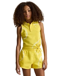 Polo Ralph Lauren Girls' 7-16 Tie-Dye Stretch Mesh Boxy Shirt