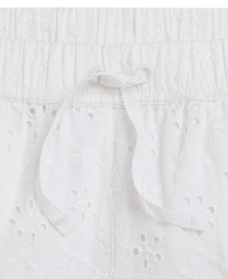 Polo Ralph Lauren Girls' 2T-6X Eyelet Cotton Short