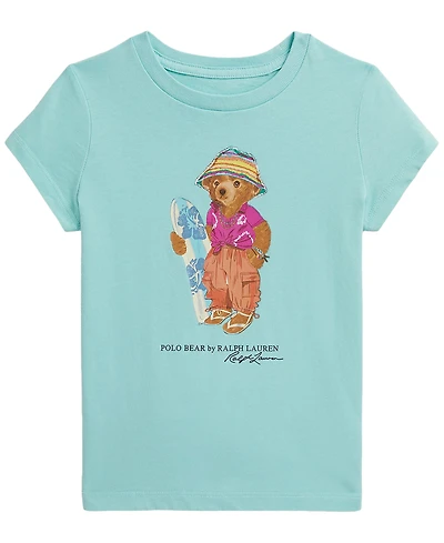 Polo Ralph Lauren Girls' 2T-6X Bear Cotton Jersey T-Shirt