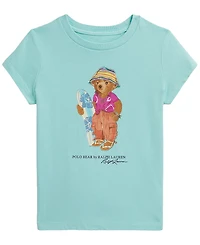 Polo Ralph Lauren Girls' 2T-6X Bear Cotton Jersey T-Shirt
