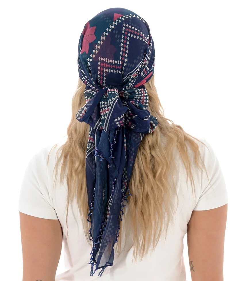 Marcus Adler Satin Abstract Scarf