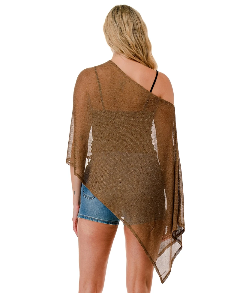 Marcus Adler Mesh Metallic Poncho