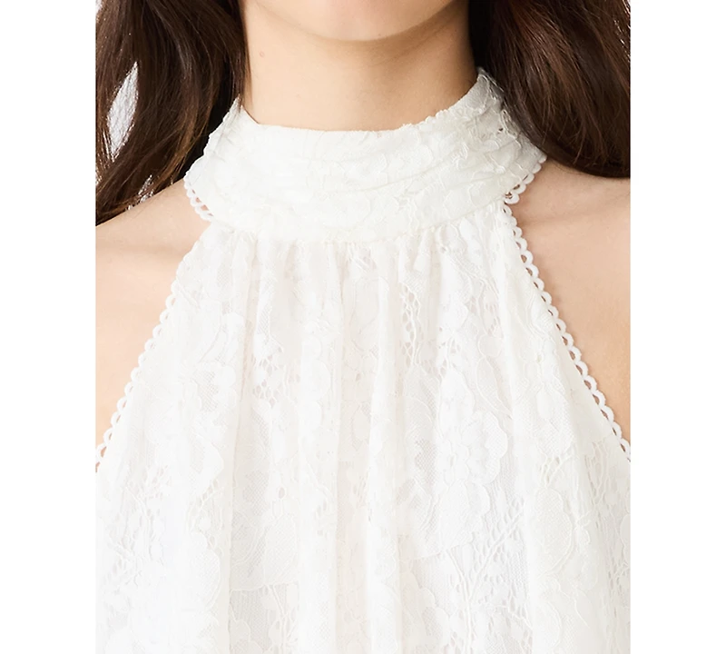 Steve Madden Juniors' Sander Halter Neck High-Low Dress