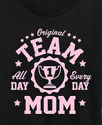 Hybrid Apparel Plus Instant Message Original Team Mom Short-Sleeve Graphic T-Shirt