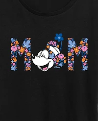 Hybrid Apparel Plus Disney Mom Minnie Florals Short-Sleeve Graphic T-Shirt