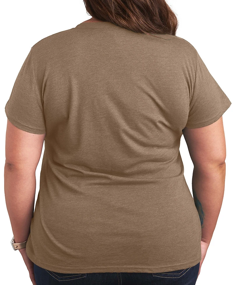 Hybrid Apparel Plus Instant Message Earth Day Grid Short-Sleeve Graphic T-Shirt