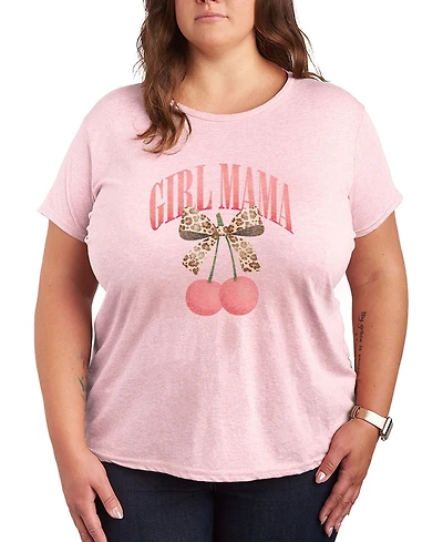 Hybrid Apparel Plus Instant Message Girl Mama Cherries Short-Sleeve Graphic T-Shirt