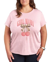 Hybrid Apparel Plus Instant Message Girl Mama Cherries Short-Sleeve Graphic T-Shirt