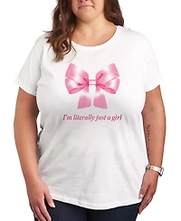 Hybrid Apparel Plus Instant Message Literally Just Girl Short-Sleeve Graphic T-Shirt