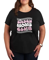 Hybrid Apparel Plus Instant Message Sassy Moms Club Short-Sleeve Graphic T-Shirt