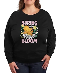 Hybrid Apparel Plus Marvel Spring Is Bloom French Terry Long-Sleeve T-Shirt