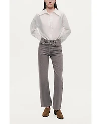 Nocturne Women's Washed Straight-Leg Jeans