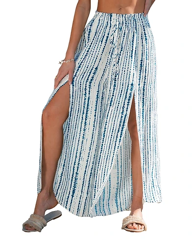 Cupshe Women's Treasure Trove Abstract Cover-Up Pants