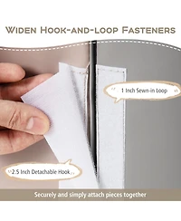 Mecale 6-Piece Soft Play Set for Toddlers with Climbing Triangle and Ramp