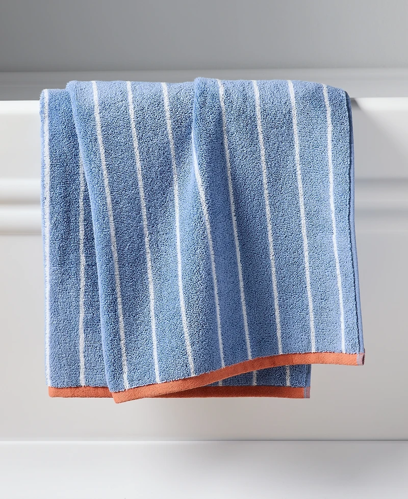 Arch Studio Quick Dry Striped Bath Towel, Macy's Exclusive