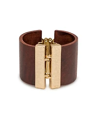 Patrica Nash Gold-Tone Plated Hinged Cuff Butterfly Earrings