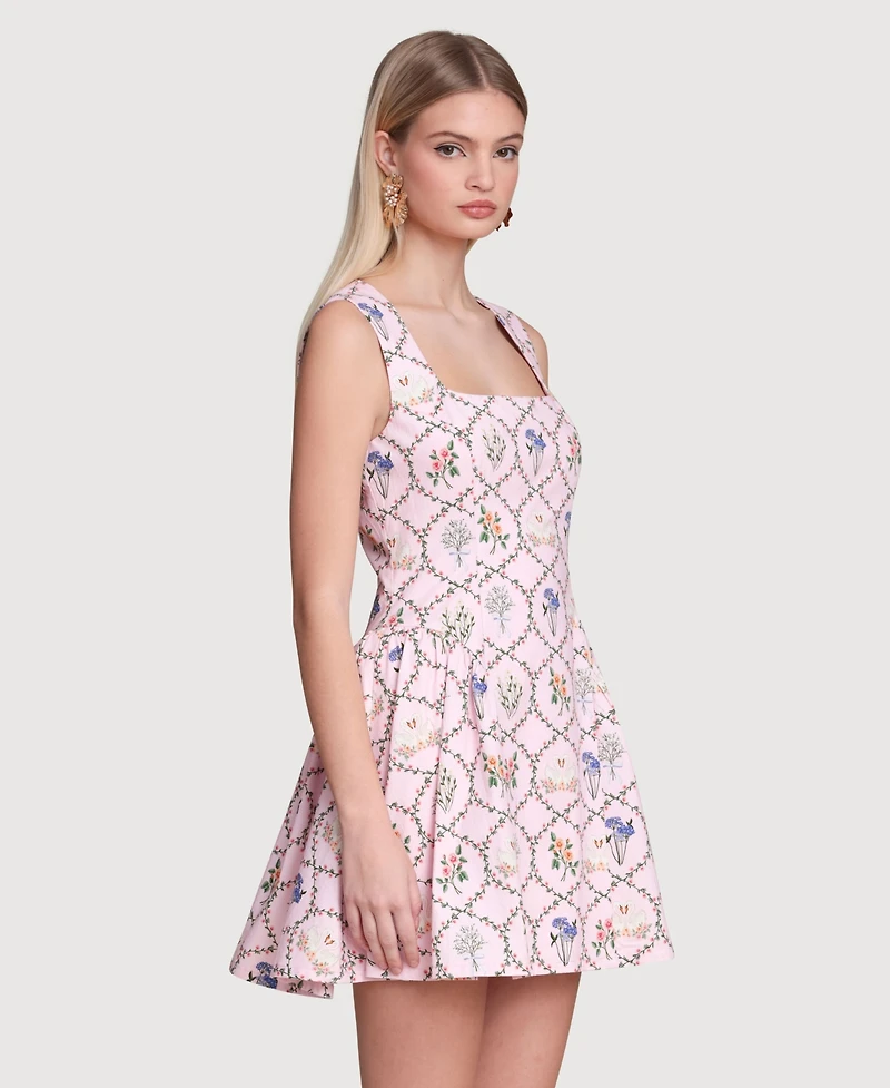 Avec Les Filles Women's Hip Flounce Mini Dress