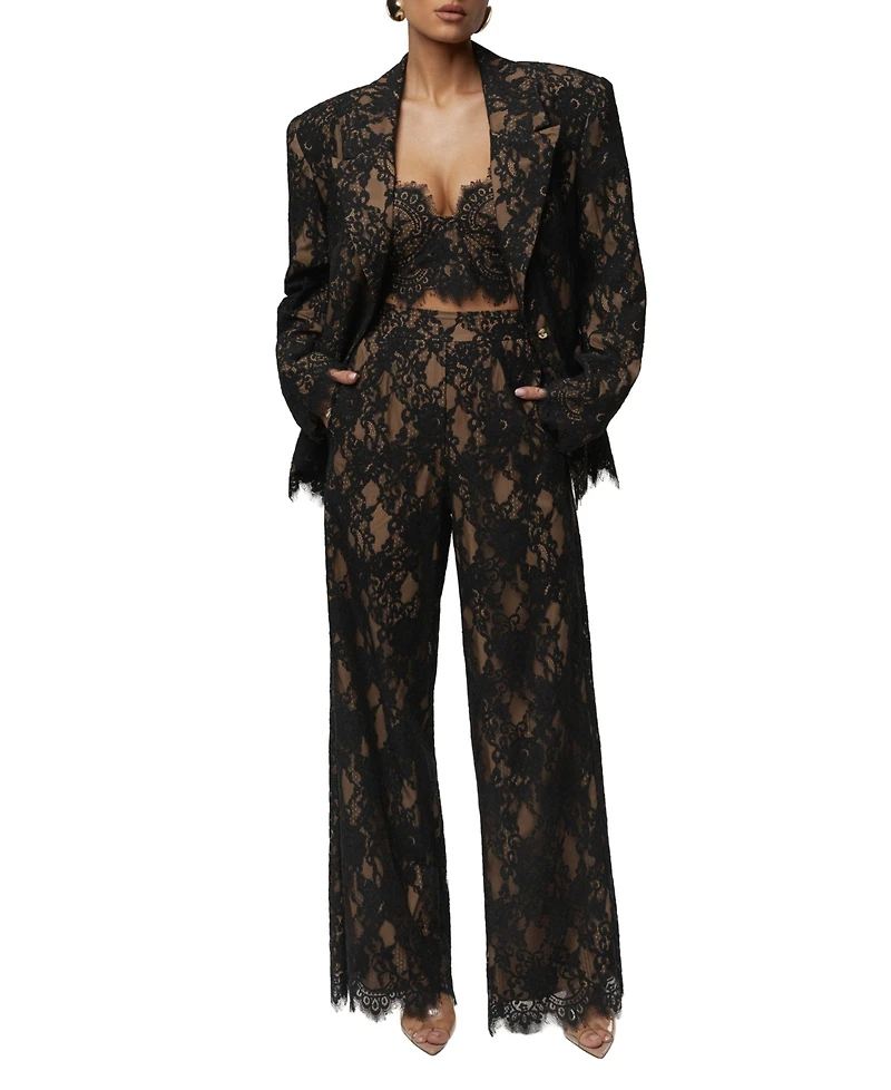 Jluxlabel Women's Lace and Desire Blazer