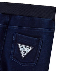 Guess Baby Boys' Short-Sleeve T-Shirt and Knit Denim Shorts Set, 2-Piece Set