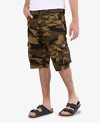 Xray Big & Tall Cargo Shorts Camo & Solid Colors 12.5" Inseam Knee Length Classic Fit Multi Pocket