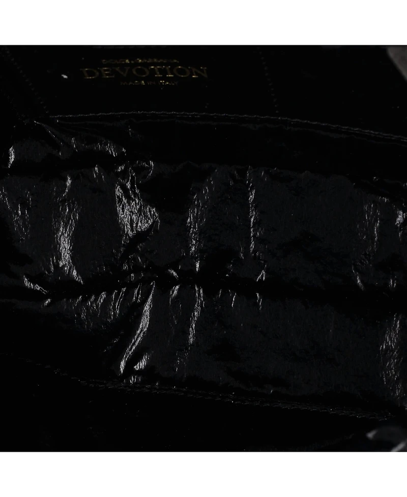 Pre-Owned Dolce & Gabbana Devotion Soft Flap Chain Shoulder Bag Quilted Nylon