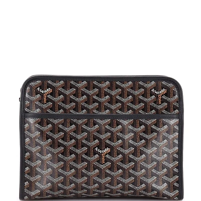 Pre-Owned Goyard Mm Jouvence Toiletry Pouch Coated Canvas