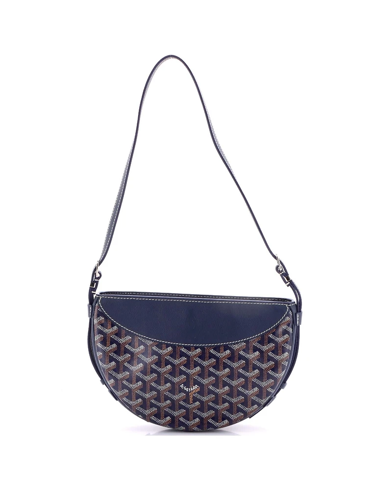 Pre-Owned Goyard Hirondelle Shoulder Bag Coated Canvas and Leather