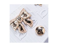 Bebe Girls Eva Slide – Lightweight Comfy Slide Sandals with Metal Charms