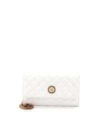 Pre-Owned Versace Icon Wallet on Chain Quilted Leather