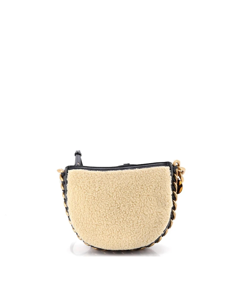 Pre-Owned Stella McCartney Small Frayme Shoulder Bag Faux Shearling and Faux Leather