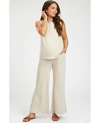 Pinkblush Maternity Slub Knit Pants Set