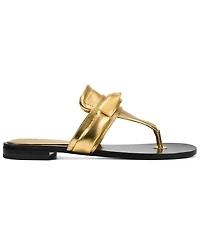 Donna Karan New York Women's Velvet Flat Thong Sandals