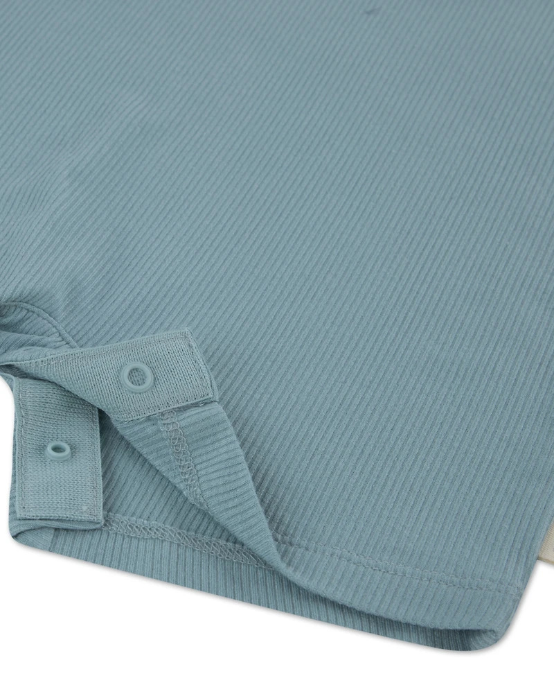 Huggies Baby Boys' Henley Neck Romper, 2-Pack