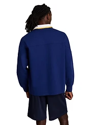 Champion Men's Long-Sleeve Rugby Polo Shirt