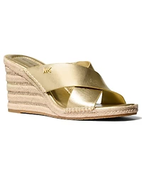 Michael Kors Women's Kenzie Slip-On Wedge Sandals