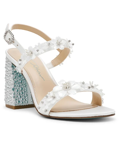 Betsey Johnson Women's Drue Block Heel Dress Sandals