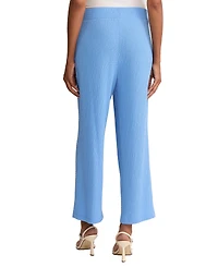 Jones New York Petite Mid-Rise Wide Leg Crop Casual Pants