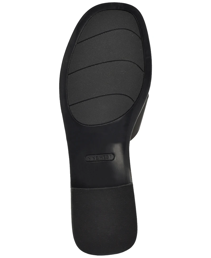 Nine West Women's Edeny Criss-Cross Flat Slip-On Sandals