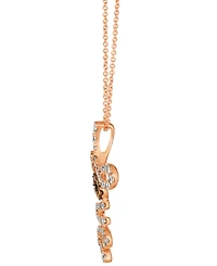 Le Vian Nude Diamond (0.47 ct. t.w.) & Chocolate Diamond (0.9 ct. t.w.) Pendant Necklace in 14k Strawberry Gold