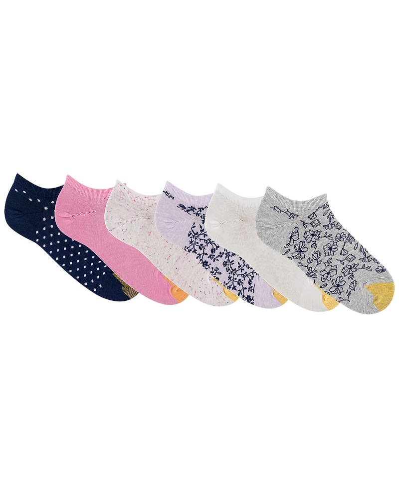 Gold Toe Women's Casual No Magnolia Liner Socks, 6-Pack