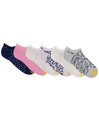 Gold Toe Women's Casual No Magnolia Liner Socks, 6-Pack