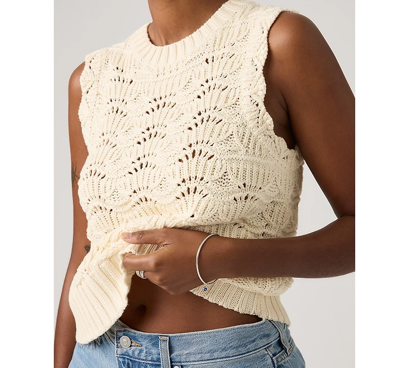 Levi's Women's Sleeveless Crochet Tank Top