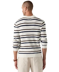 Guess Men's Stanton Striped Polo Sweater