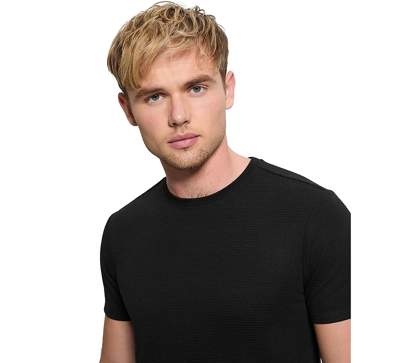 Guess Men's Textured Stripe T-Shirt