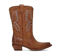 Frye and Co. Women's Irlene Short Deco Stitch Almond Toe Boots