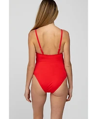 Pinkblush Maternity Smocked One-Piece Swimsuit